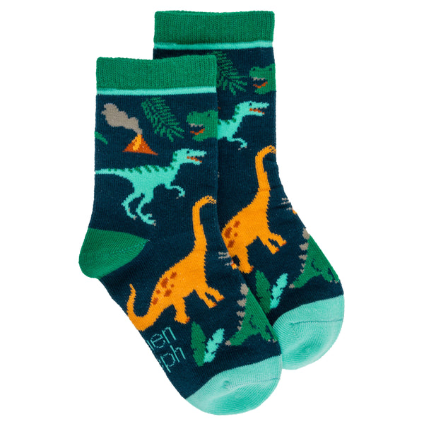 Multi dino toddler socks