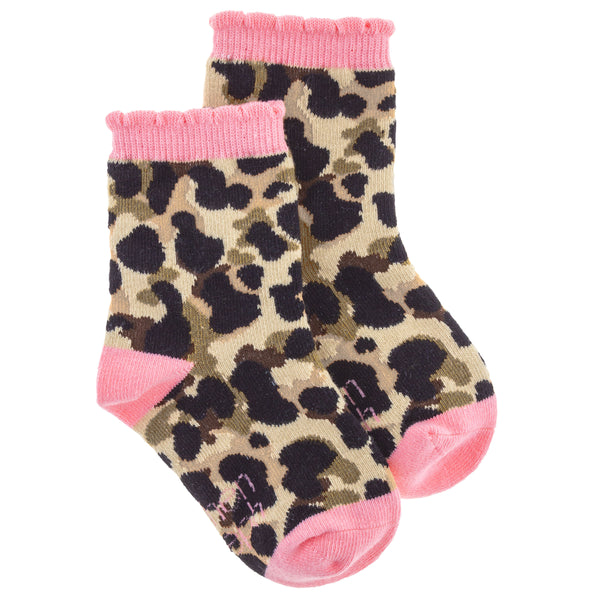 Leopard toddler socks