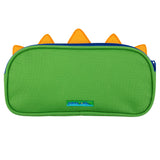 Green dino pencil pouch back view