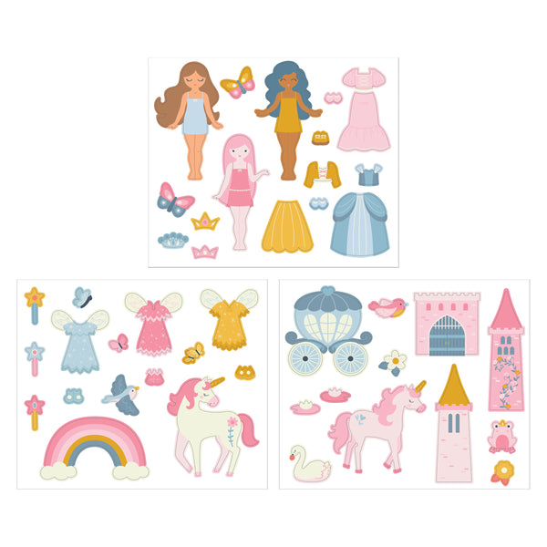 Princess magnetic play set magnetic pieces