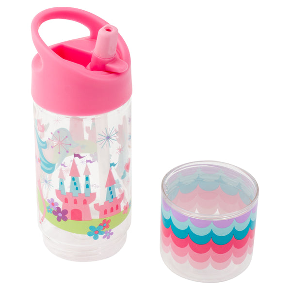 Unicorn sip and snack bottles snack cup view