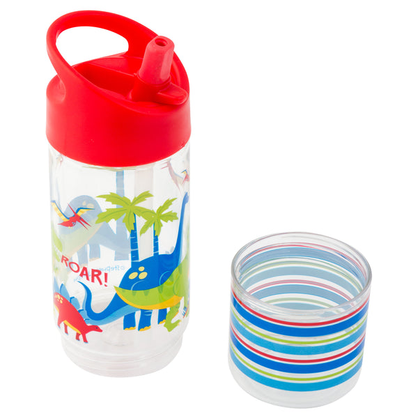Dino sip and snack bottle snack cup view