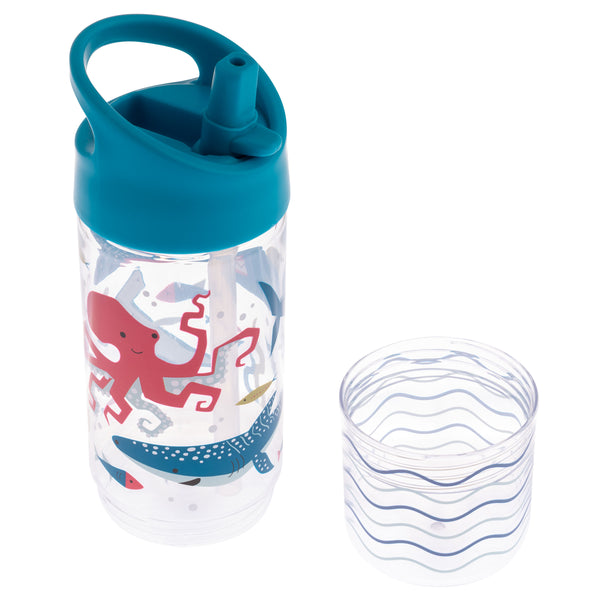 Sharks sip and snack bottles snack cup view