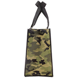 Camo medium recycled gift bags side view