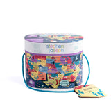 USA floor puzzle packaged view