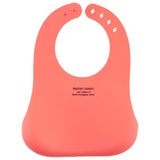 Coral flower silicone bibs back view