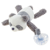 Panda pacifier plush with pacifier