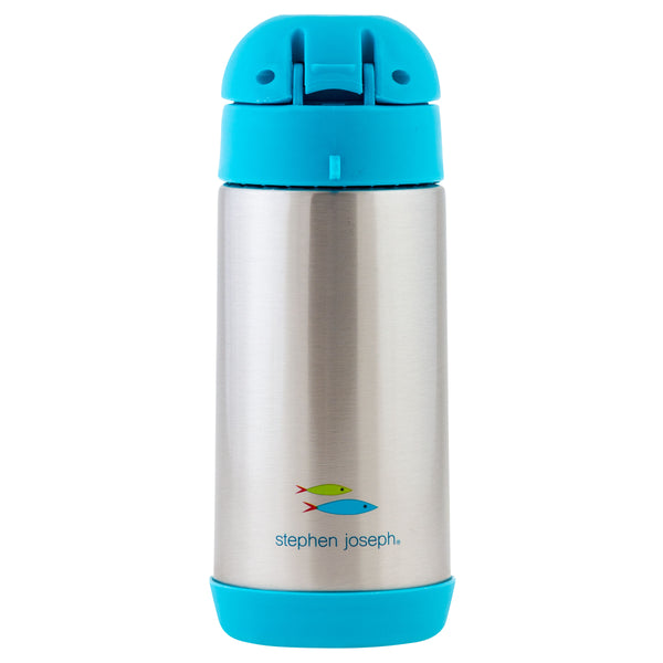 Shark double wall stainless steel bottle back view