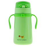 Zoo double wall stainless steel bottle with handles back view