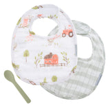 Farm muslin bib set