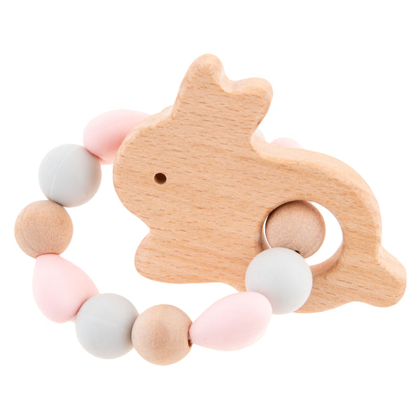 Silicone Teether W/ Pouch