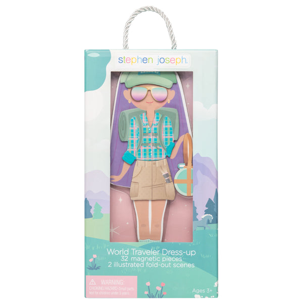 World traveler magnetic dress up doll packaged view