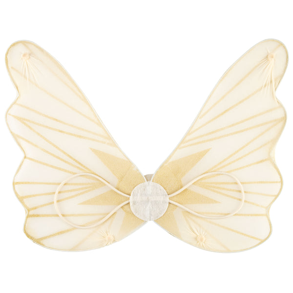 Golden dress up wings back view
