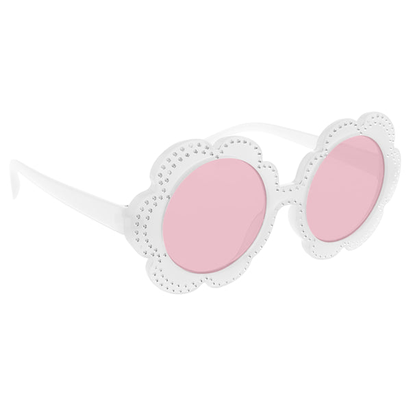 White flower fashion sunglasses