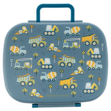 Construction bento box with removable tray