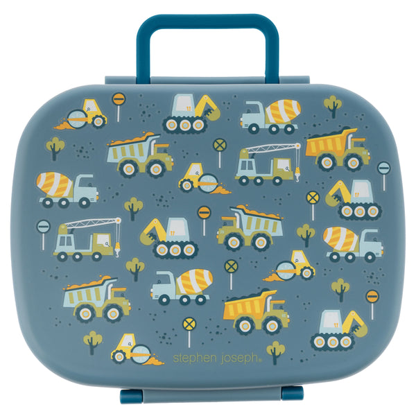 Construction bento box with removable tray