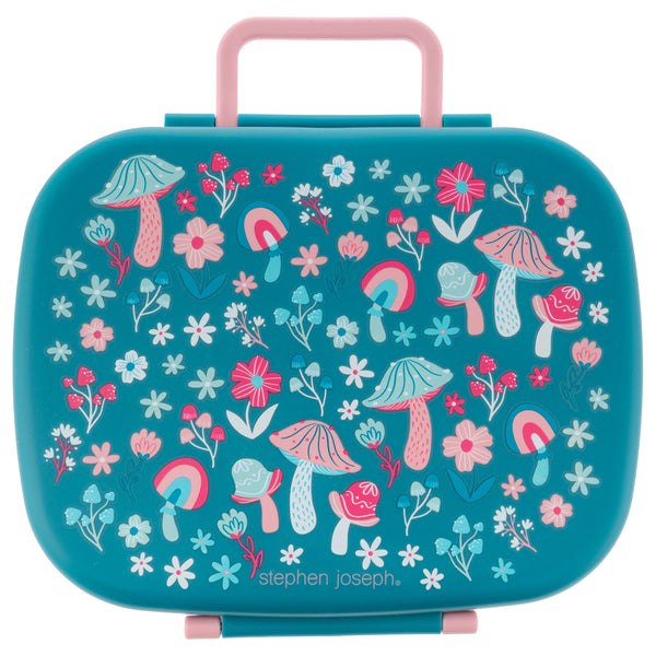 Mushroom bento box with removeable tray