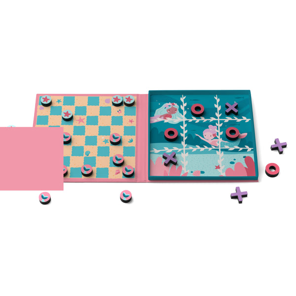 Mermaid magnetic 2 in 1 game open view