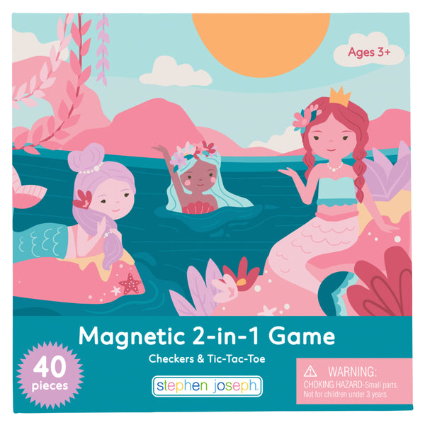 Mermaid magnetic 2 in 1 game front view