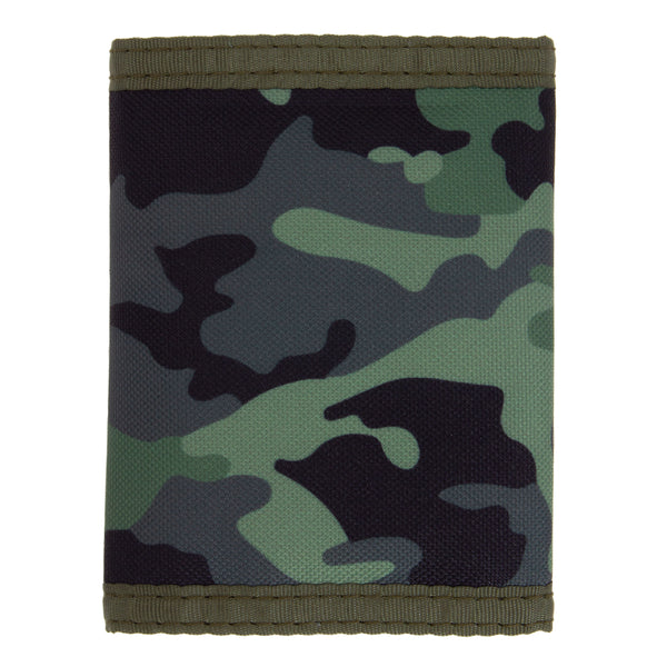 Camo wallet front view