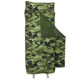 Camo all over print nap mat assembled view.