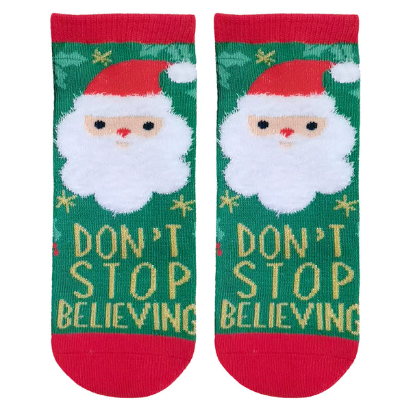 Santa holiday socks