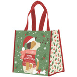 Dog holiday medium recycled gift bags