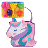 Unicorn beach tote front view.