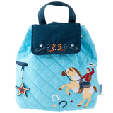 Western quilted backpack front view
