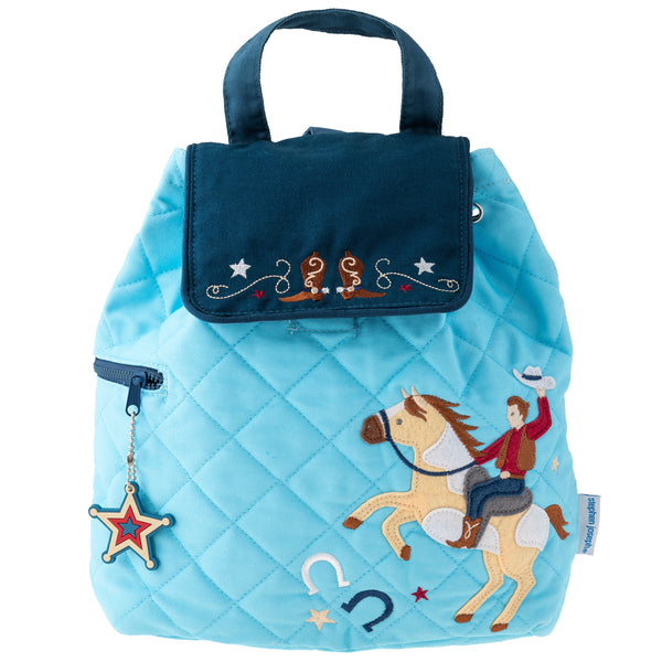 Western quilted backpack front view