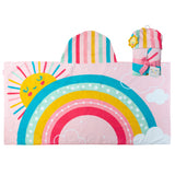 Rainbow hooded towel