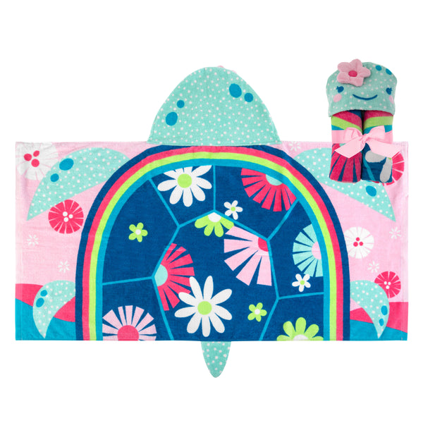 Turtle hooded towel