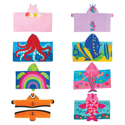 Hooded towels assortment variants view