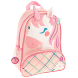 Flower unicorn sidekick backpack front view