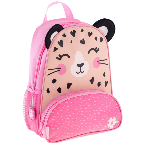 Leopard sidekick backpack front view