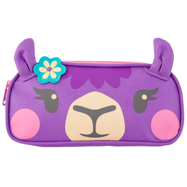 Llama pencil pouch front view