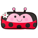 Red ladybug pencil pouch front view