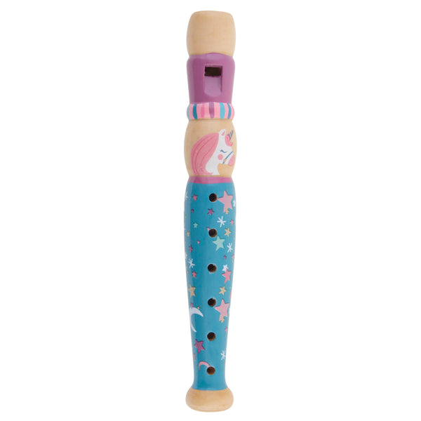 White unicorn recorder flute