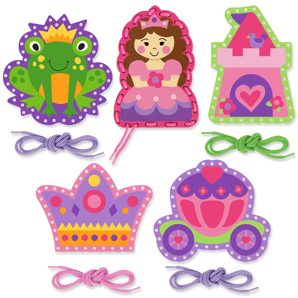 Princess lacing card sets