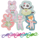 Fancy friends lacing card sets