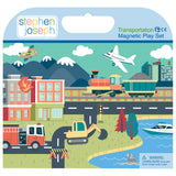 Transportation magnetic play sets front view