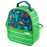 Dino all over print lunchboxes front view.