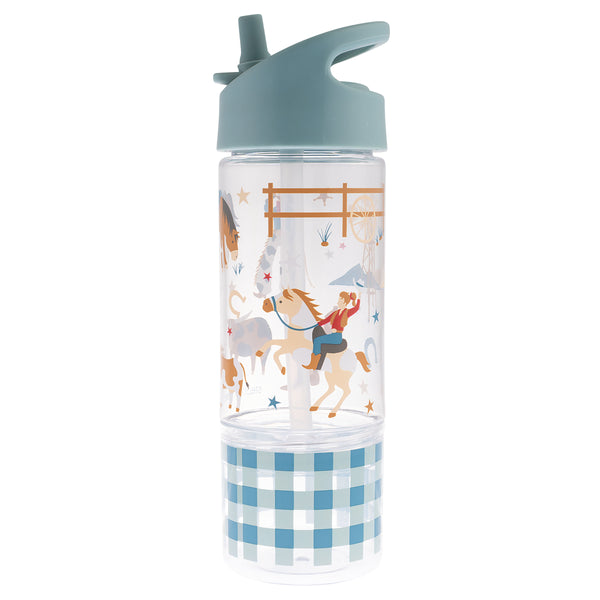 Western sip and snack bottle front view