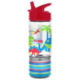 Dino sip and snack bottle front view
