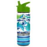 Shark sip and snack bottle front view