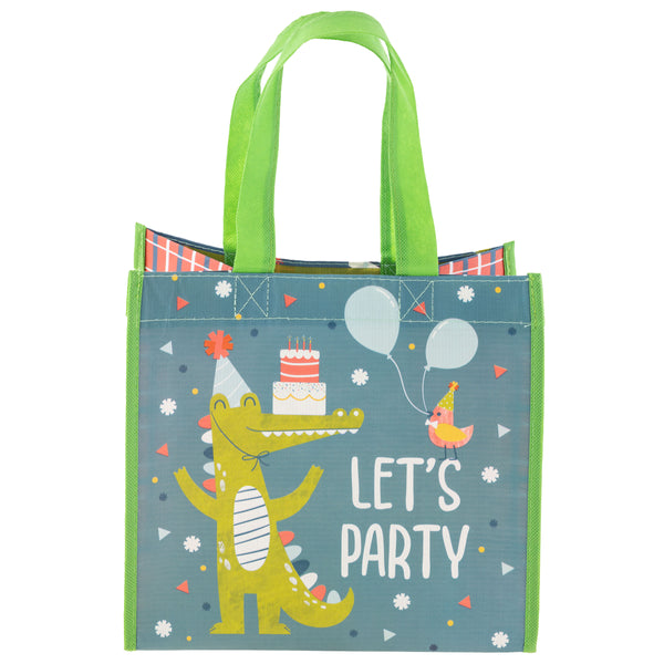Let's Party medium recycled gift bag front view