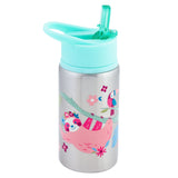 Sloth flip top stainless steel bottles front view