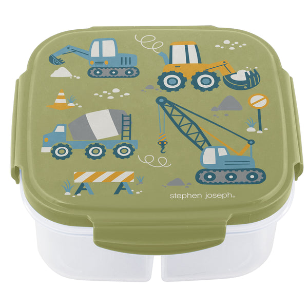 Construction snack box with ice pack