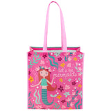 Mermaids large recycled gift bag front view
