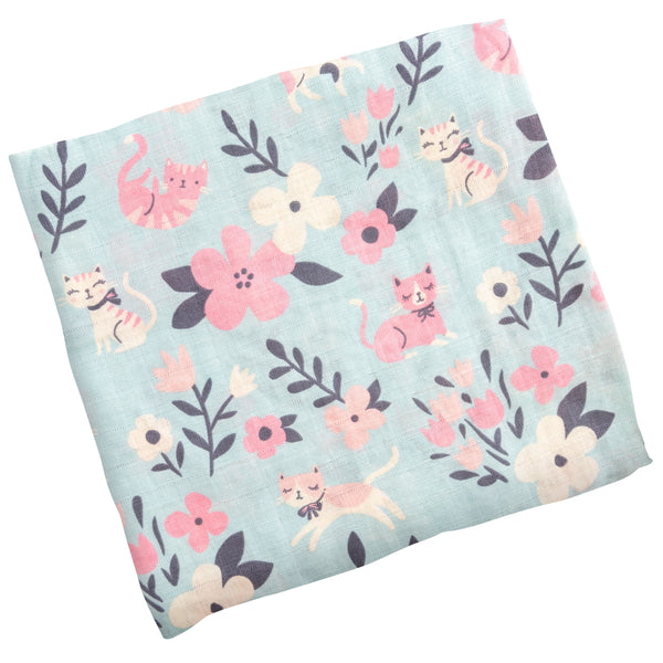 Cat muslin blanket